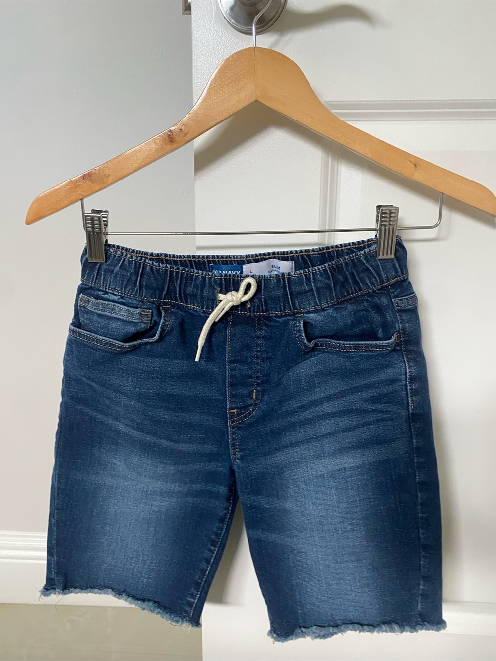 Old Navy Dark Blue Denim Pull-On Shorts
